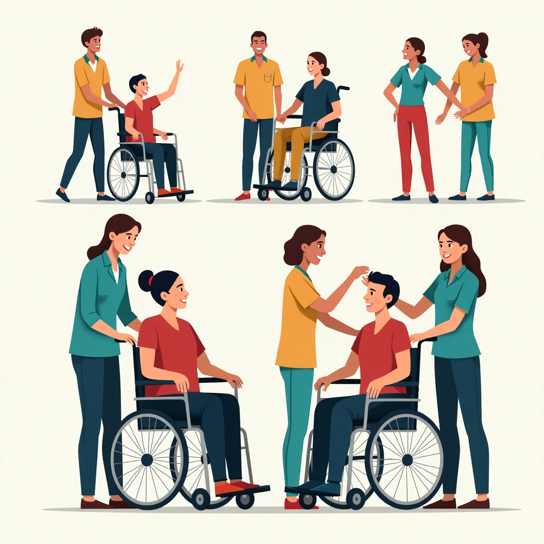 Support worker helping with home organization